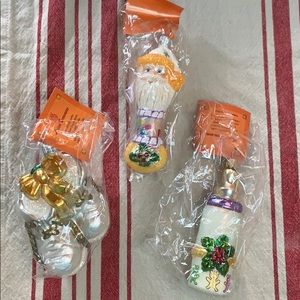 Glass Ornament Set - Baby’s First Christmas